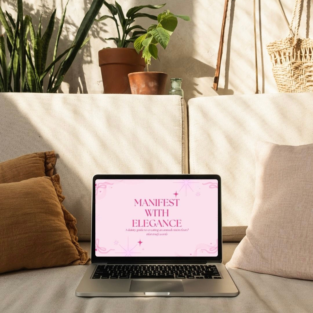 Manifest With Elegance — Vision Board & Manifestation Digital Guide (Printable PDF)